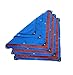 Produktbild QYQPB Multi-Color-Plane Polyethylen Regen Tuch wasserdicht Sonnenschutz Plane klebrige Dampf LKW Plane Leinwand, Dicke 0,23 mm, 160g / m2, 3m * 4m (Farbe : Blue Orange)