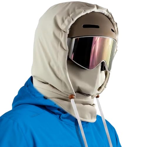 Capucha impermeable con forro polar,Cubierta facial impermeable transpirable a prueba de viento | Cubierta facial con capucha | Para trabajo al aire libre Senderismo Esquí Pesca Montar Motocicleta