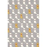 濱文様 てぬぐい 豆まめねこ グレー