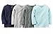 Carters Baby Boys' Side Snap Tee - 4 Pack (NB) Multi Color