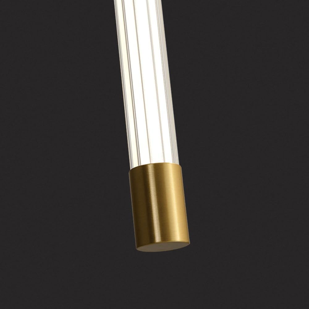Modern Light Luxury Long LED Light Bar Wall Sconce Indoor Gold Strip LED Tube Linear Wall Lamp for Bedroom Bathroom Mirror Vanity Wall Light Fixture for Bedside Living Room Staircase
