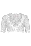 Krüger Damen Collection Dirndl Bluse aus Spitze Ecru, Natur, 38