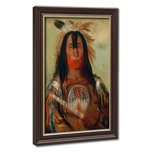 Toile George Catlin tableau amérindien authentique pour sublimer vos murs