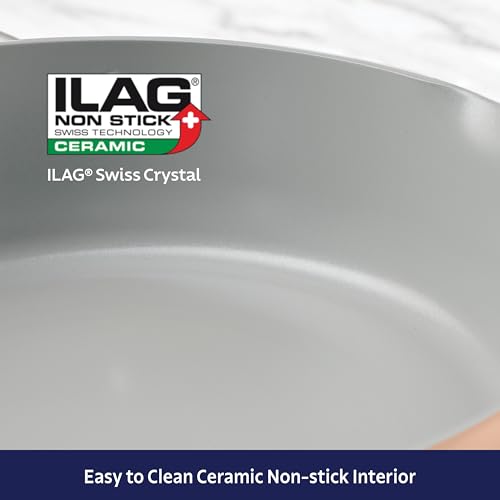 Image of Tramontina Fiora 4.25-Quart Ceramic Non Stick Cooking Pan with Lid