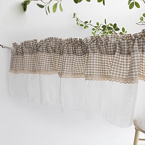 Cortinas de cocina rústicas de gasa para recrear un acogedor café bistró 2