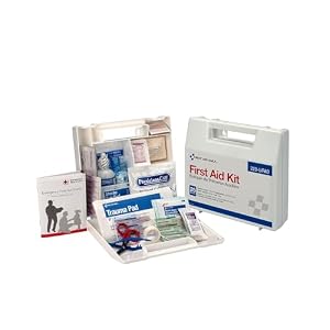 First Aid Only 223-U OSHA-Compliant First Aid Kit, All-Purpose 25-Person Emergency First Aid Kit for Business, Worksite, Home, and Vehicle, 106 Pieces