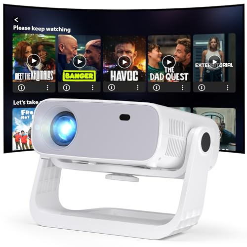 Smart Projector Built-in Apps, 2025 New Wielio Projector