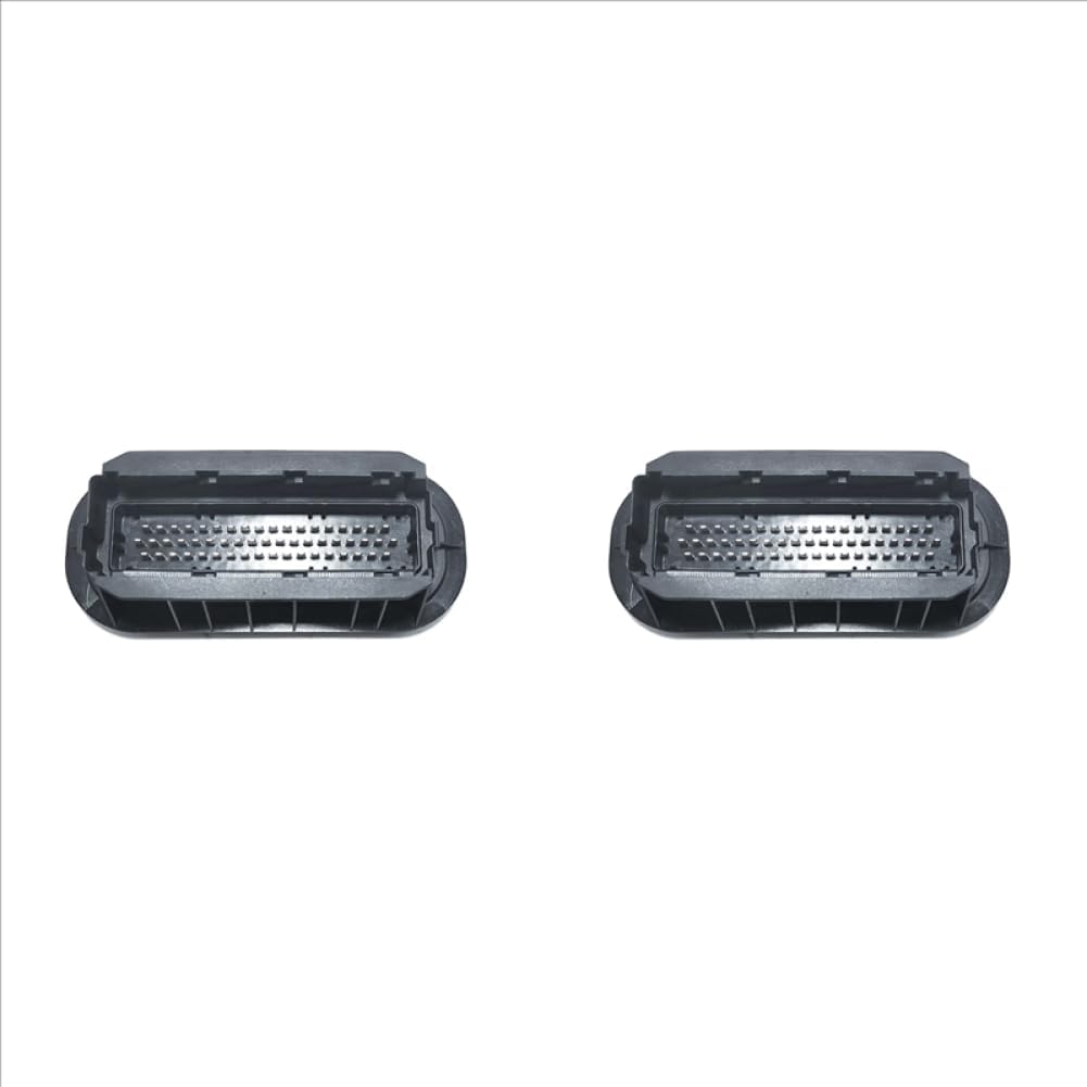 T39c-2X 55-Pin Car Connector Board Plug Compatible with ECU 2-967677-1 Replacement for 29676771(Color Name: Black 2Pcs)