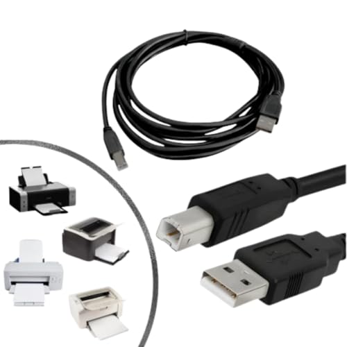 Premium USB 2.0 Yazıcı Kablosu, 1.5 Metre, Yüksek Hızlı Veri İletimi, Type A - Type B, Tarayıcı Uyumlu
