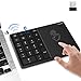 Produktbild Rytaki 22 Tasten Wireless Nummernblock mit Touchpad, 2-in-1 Dual Mode Bluetooth Numpad Mechanisch, 2,4 GHz USB Verbindung Keypad, Typ C Aufladung Finanzbuchhaltung Tastatur für iOS, Win, Android