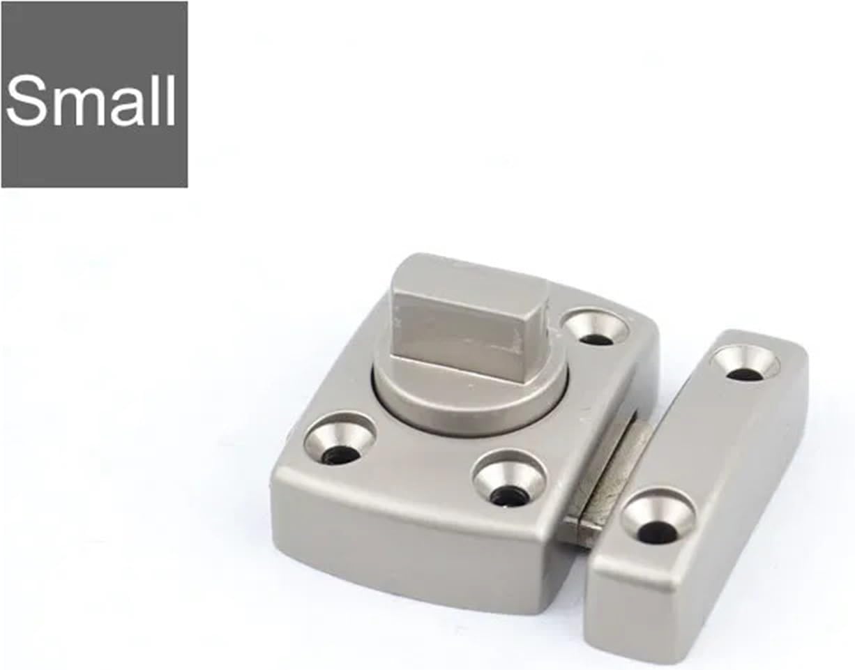 Sliding Door/Window Bolt Rotary Switch Bolt with Spring Latches,Hardware 1Pcs(Small)