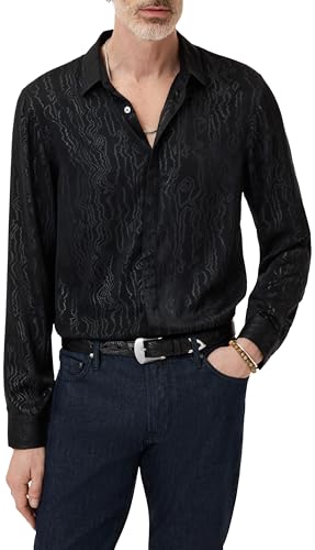 John Varvatos Men's Hickory Shirt