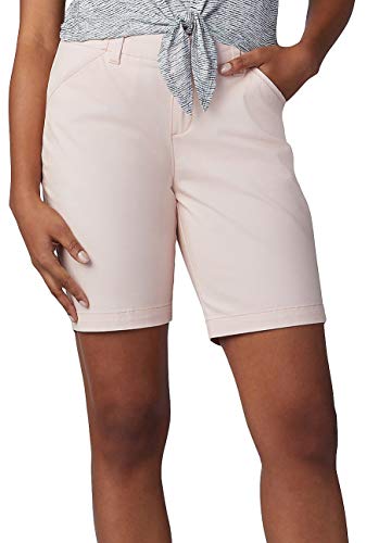LEE Women's Solid Regular Fit Chino Bermuda Shorts 20 Peachy