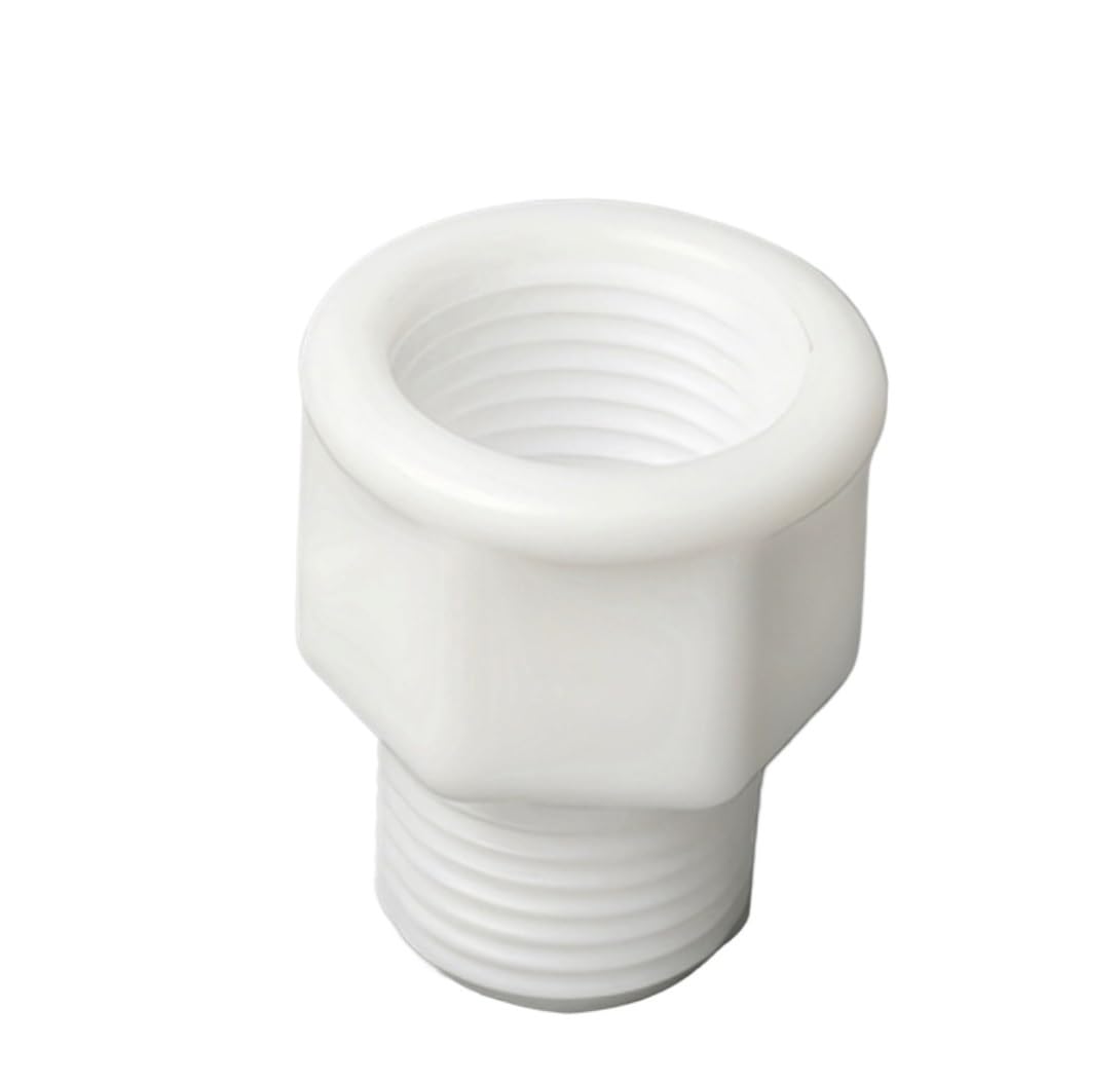 PVC Male-Female Thread Reducer Joints 1/8 1/4 3/8 1/2 3/4 1" Garden Irrigation Water Pipe Fittings Aquarium Fish Tank Adapters(Brown,5 Pieces)