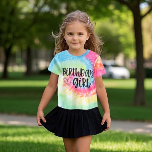 Image of Birthday Girl Shirt 2nd 3rd 4th 5th 6th 7th Girls Birthday T-Shirts Toddler Mermaid Unicorn Cotton Short Sleeve Tee Tops