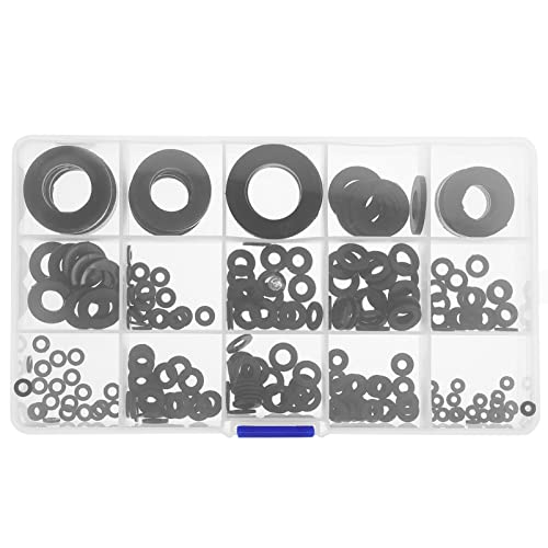 Veemoon 215Pcs Arruelas De Torneira De Borracha Arruelas De Manutenção De Eletrodomésticos Arruelas