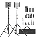 Produktbild Neewer 2er-Pack 2.4G LED Videobeleuchtung Set: Zweifarbiges CRI 95+ 280 LED Panel mit 2m Lichtstativ/LCD-Bildschirm/Ladegerät/Tasche 2.4G-Fernbedienung für Fotostudio Fotografie