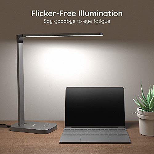 Govee Led Desk Lamp With Usb Charging Port, 6 Dimmable Brightness Levels, Timer, 3 Lighting Modes, Glare-Free Table Lamp For Home, Office, Work, Study (Metallic) #TOP4