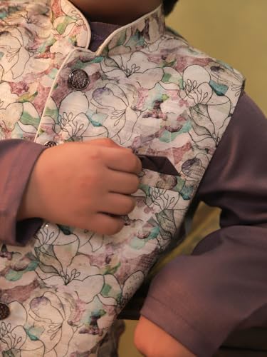 Image of AJ DEZINES Kids Ethnic Wear Kurta Waistcoat and Dhoti Pant for Boys