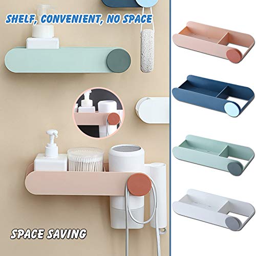 Rangement sèche-cheveux PNAWLLCF et étagère de shampooing murale Argento - 5