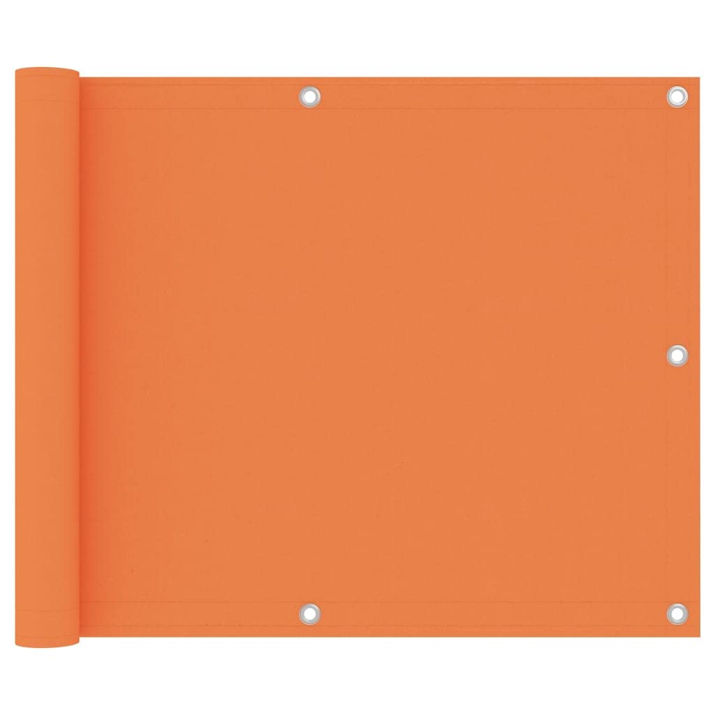 Brise-vue balcon contre le vent et les UV en tissu Oxford orange