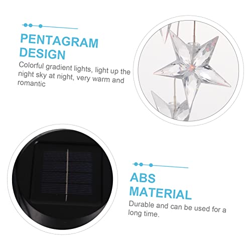 Yardwe 3 Pecas Luz Solar De Carrilhão De Decoração Led Carrilhão De De Música De Metal Decoração Pen