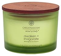 Chesapeake Bay Candle Scented Candle, Awaken + Invigorate (Lemongrass Eucalyptus), Coffee Table