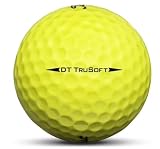 Recycled Used Golf Balls for Titleist DT TruSoft Yellow Golf Balls in Near Mint Condition AAAA Quality (12)