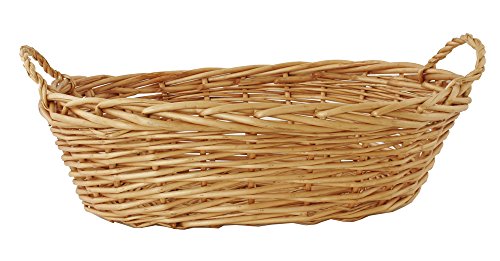 Wald Imports Brown Willow 17.5" Decorative Storage Basket