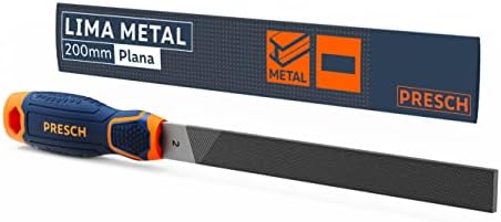 Presch Lima plana 200mm - Corte de tres lados para limar piezas e...