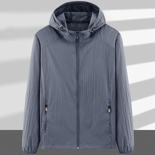 Chaquetas impermeables para hombre ligeras con bolsillos con cremallera 3