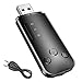 Produktbild Bluetooth Adapter, Bluetooth 5.0 USB Transmitter Empfänger FM Transmitter 3 in 1 Plug and Play mit Freisprechanrufe, TF Kartenfunktion für Auto TV PC Laptop Kopfhörer HiFi Lautsprecher Radio MP3/MP4