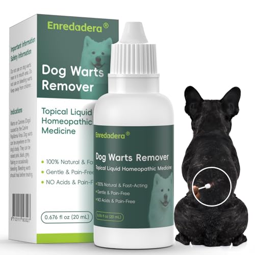 Enredadera Dog Wart Remover Cream, Natural, Painless, 20mL