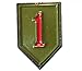 Produktbild USAF 1. Infanterie Division Combat Insignia Metall Emaille Pin Abzeichen Revers Brosche Militär Pin
