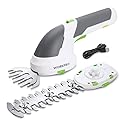 WORKPRO Cordless Grass Shear & Shrubbery Trimmer - 2 in 1 Handheld Hedge Trimmer 7.2V Electric Grass Trimmer Hedge Shears/Grass Cutter Rechargeable Lithium-Ion Battery and Type-C Cable Included
