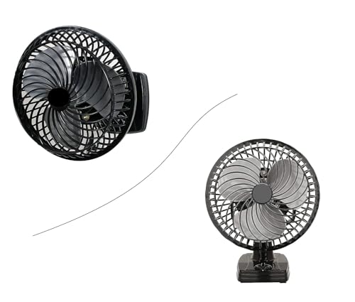 Image of STARVIN Wall Mounted Fan High Speed Kitchen Fan All Purpose 3 in 1 (Wall Fan, Table Fan, Ceiling Fan) Fan, 3 Speed Motor Wall Fan Copper Winding 9 inch, (Black Cutie) A@451