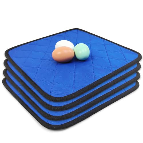 Tierecare Pacote com 4 almofadas de galinha, laváveis, macias, antiderrapantes, forro de cama para c