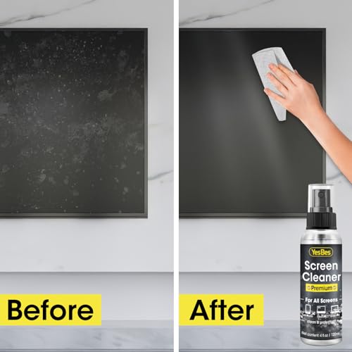image for YesBes Screen Cleaner Spray 16oz (4oz x 4 Pack) - TV & Computer Screen