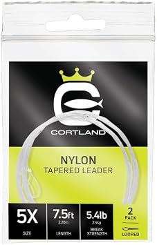 Cortland Nylon Tapered Leader - 2 Pack