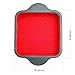 Boxiki Kitchen Non-Stick Silicone 8x8 Square Cake and Brownie Pan with Easy Grip Steel Frame Handles - Easy to Release, Oven & Dishwasher Safe
