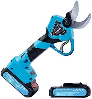 KOHAM Professional Cordless Electric Pruning Shears with 2 Pack Backup Rechargeable 2Ah Lithium