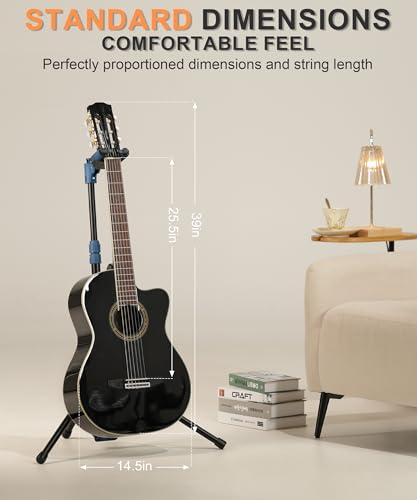 Image of AKLOT 39 inch Cutaway Classical Guitar: Spruce Top with Mahogany Back & Sides, Nylon Strings with Wound Bass Strings, Full Size Acoustic Classical Guitar Set with Bag, Tuner, Capo, Strings & Picks(BZ-OM)
