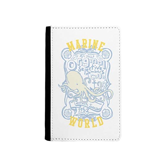 Étui portefeuille voyage pieuvre coloré pochette passeport marine