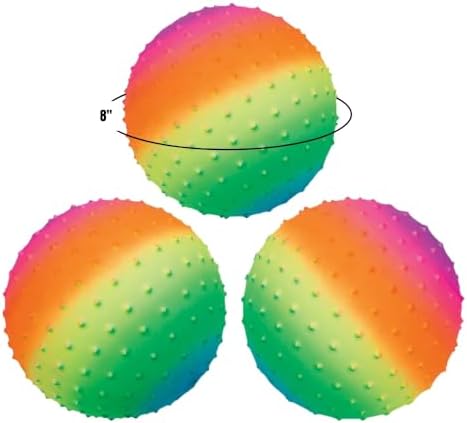 Fun Express Rainbow Spike Ball - 12 Pieces - Educational and Learning Activities for Kids image 5