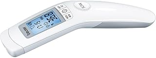 Beurer FT 90 kontaktloses Infrarot-Fieberthermometer / Baby-Thermometer / zur einfachen Messung an der Stirn für Erwachsene und Kinder / digitales Display / mit Batterie, 1 Stück (1er Pack)