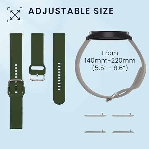 kwmobile 2X Sportarmband kompatibel mit CMF by Nothing Watch Pro (D395) Armband - Fitnesstracker Band Set aus TPU Silikon