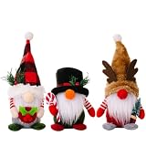 Gnomos Navidad 3 Pza, Duende Navidad, muñecos de Navidad, Santa Claus, Gnomos navideños, adornos navideños, para hogar, Navidad decoracion 2024, Decoración de Mesa, Fiesta, decoracion navideña 2024