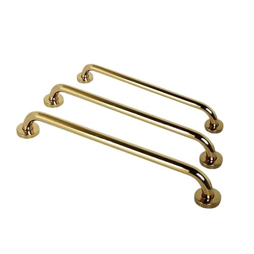 Grab Rails for Bathroom 1 Pcs Anti-Slip Handrail Grab Bar for Bathroom Toilet Stainless Steel Gold Bathtub Shower Safety Handle Rail Accessories(50cm)