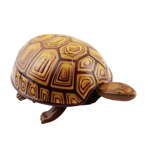 Tortue en étain de collection Freak Scene, finition jaune sérigraphiée