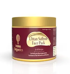 Ubtan Saffron Face Pack/Face Mask for Glowing Skin, detan pack for tan removal & Hyperpigmentation, Dark Spots & Radiant Complexion |100 ml |